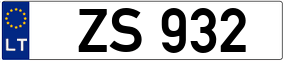 Trailer License Plate